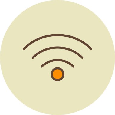 WiFi simgesini işaret illüstrasyon vektör