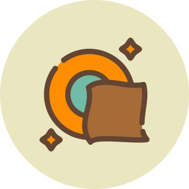 ekmek ikonu vektör illüstrasyonu