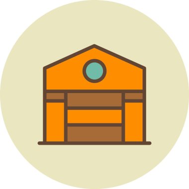 Tahta kutu ikon vektörü. İnce çizgi işareti. renk kontur sembolü resimlemesi