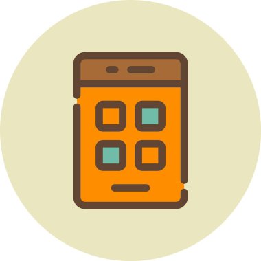 cep telefonu vektör simgesi modern basit tasarım