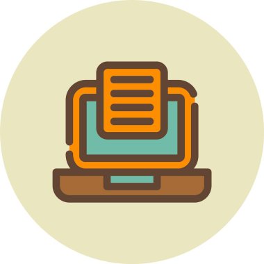 Bir kitap simgesinin vektör illüstrasyonu