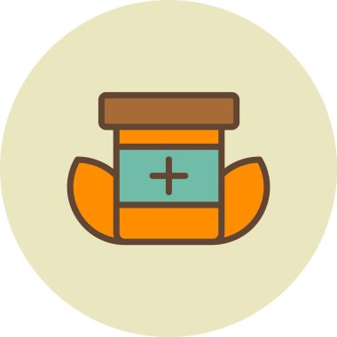 Bir bal şişesinin vektör çizimi