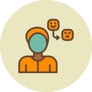 güzel dişi avatar vektör simgesi