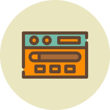 radyo simgesi vektör illüstrasyonu