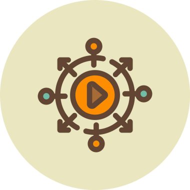 Yeni teknolojinin vektör simgesi