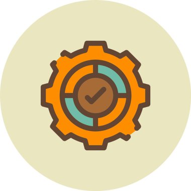 vektörde dişli ayarı simgesi