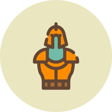 Şapkalı ve fularlı bir adamın vektör çizimi