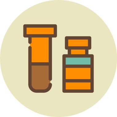 ilaç şişesi vektör simgesi modern basit tasarım illüstrasyonu