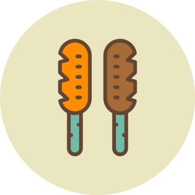 Gıda simgesinin vektör illüstrasyonu