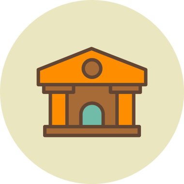 Bina. Web simgesi basit tasarım