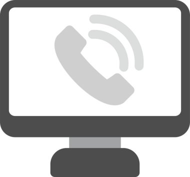 Simgeyi düz bir şekilde çağır. Beyaz izole arkaplanda telefon vektör illüstrasyonu. iş kavramı.