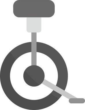 Unicycle Simgesi, Basit Web Vektörü İllüstrasyonu