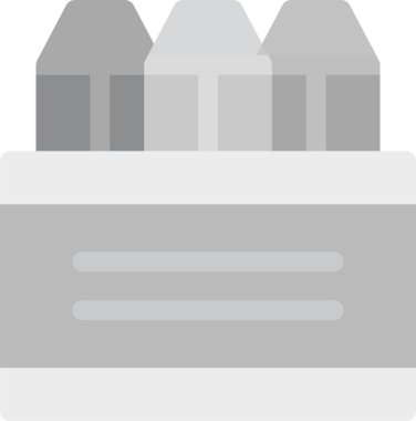 Pastel Boya Simgesi, Basit Web Vektörü İllüstrasyonu