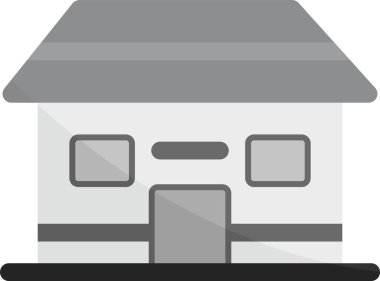 Ev. Web simgesi basit illüstrasyon