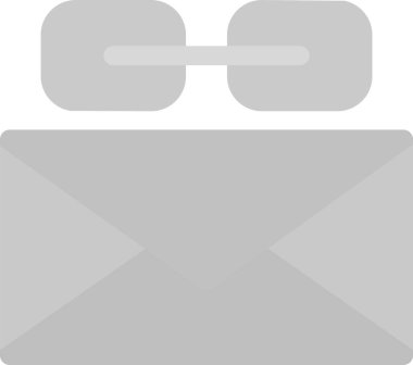 E- posta Bağlantı Simgesi, Basit Web Vektör İllüstrasyonu