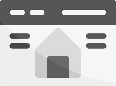 Ev simgesi vektör illüstrasyonu