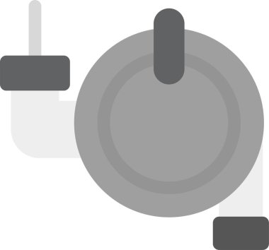 dambıl spor salonu simgesi düz stil