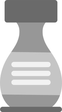 Şişe içecek ikonu katı bir şekilde