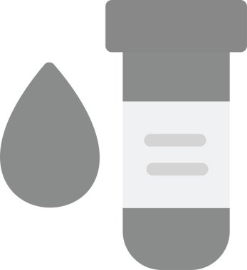 Kan Testi Simgesi, Basit Web Vektörü İllüstrasyonu