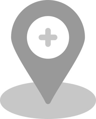 konum haritası haritası simgesi ana hat biçiminde