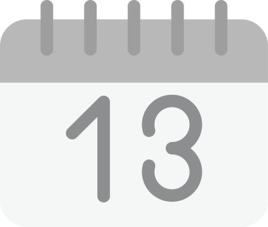 Takvim düzlüğü simgesi, vektör illüstrasyonu