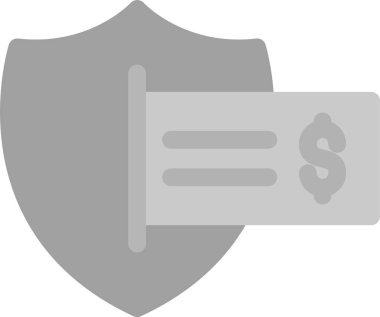 Güvenli Ödeme Simgesi, Basit Web Vektörü İllüstrasyonu