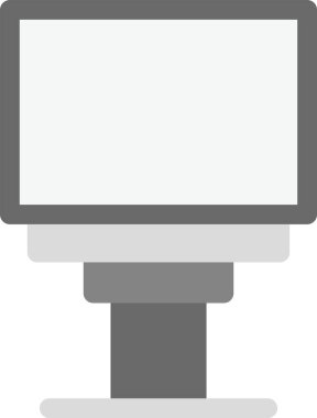 Düz biçimli bilgisayar simgesini izle