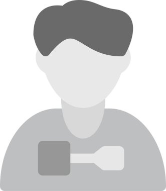 İşçi Simgesi, Basit Web Vektörü İllüstrasyonu