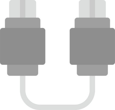 Kablo. Web simgesi basit illüstrasyon