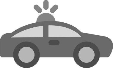 Araba sigortası taşıma simgesi düz stil