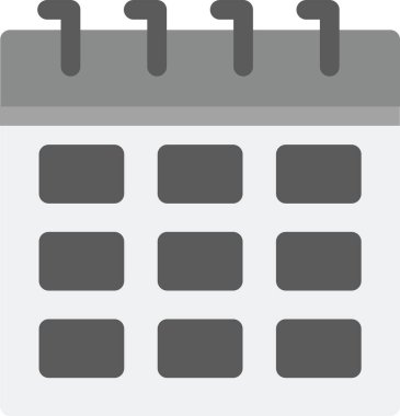 Takvim Simgesi, Basit Web Vektörü İllüstrasyonu