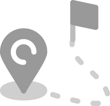 konum konumu gps simgesi ana hat biçiminde