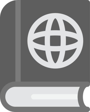 Kitap. Web simgesi basit illüstrasyon