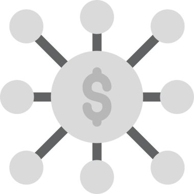 ağ paylaşım simgesi. düz tasarım biçimi