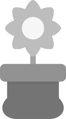 Çiçek. Web simgesi basit illüstrasyon