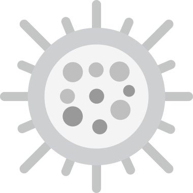 Coronavirus virüs simgesi, vektör illüstrasyonu