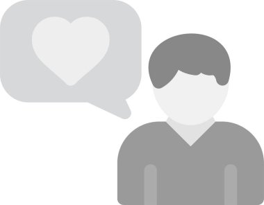 Sohbet Simgesi, Basit Web Vektörü İllüstrasyonu