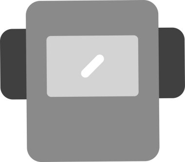 Kaynak maskesi Simgesi, Basit Web Vektörü İllüstrasyonu