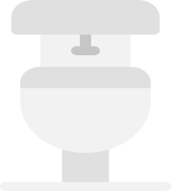 Tuvalet Simgesi, Basit Web Vektörü İllüstrasyonu