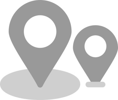 gps konum pin simgesi ana hat biçiminde