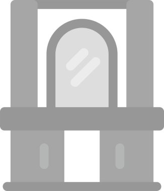 Giyinme Tablosu Simgesi, Basit Web Vektörü İllüstrasyonu