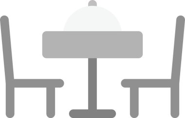 Yemek Simgesi, Basit Web Vektörü İllüstrasyonu