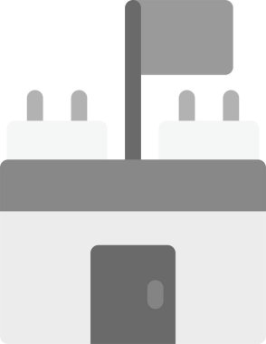 bilgisayar sunucu simgesi düz biçimli