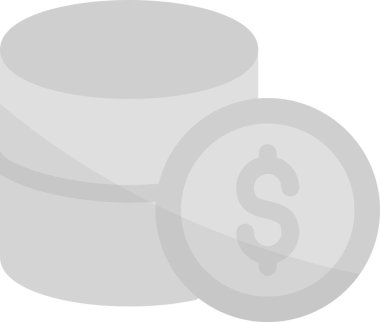 Sikke Simgesi, Basit Web Vektörü İllüstrasyonu