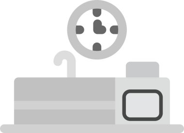 Mutfak Simgesi, Basit Web Vektörü İllüstrasyonu