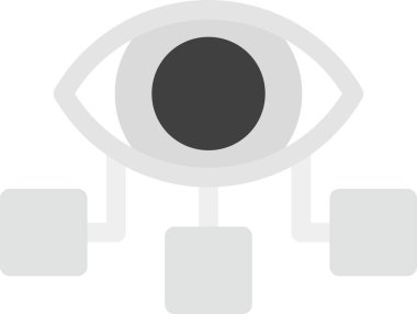 Göz simgesi vektör illüstrasyonu