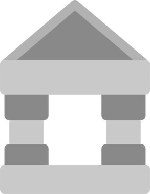 Court Simgesi, Basit Web Vektörü İllüstrasyonu