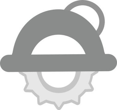 Dairesel Testere Simgesi, Basit Web Vektörü İllüstrasyonu