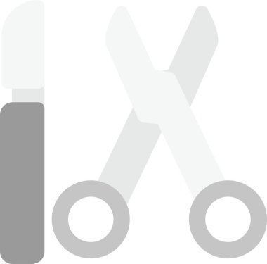 Bıçak bıçak simgesi düz stil