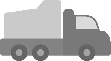 kamyon basit vektör simgesi